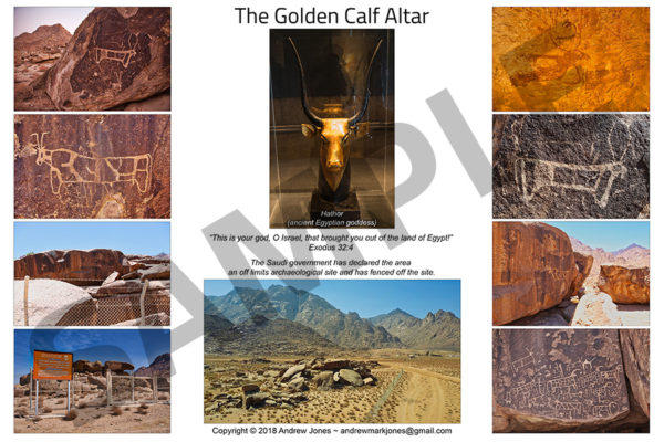 Golden Calf Altar site collage poster.