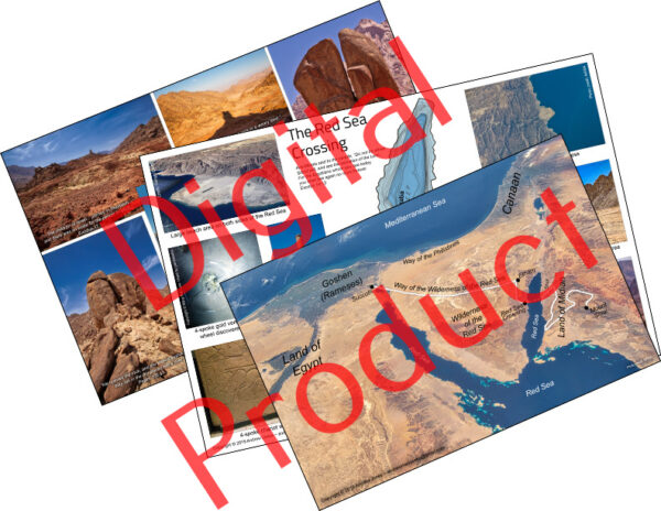 Mount Sinai in Araba & Exodus digital poster set