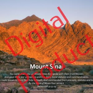 Mount Sinai in Arabia digital poster set