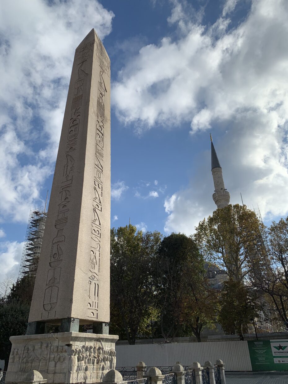 The Obelisk of Theodosius is the Ancient Egyptian obelisk of Pharaoh Thutmose III re-erected in the Hippodrome of Constantinople by the Roman emperor Theodosius I in the 4th century AD.