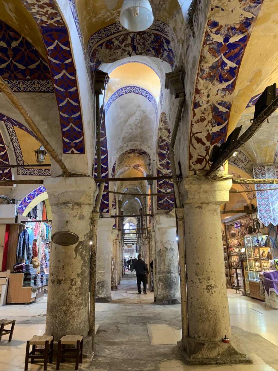 The covered Grand Bazaar.